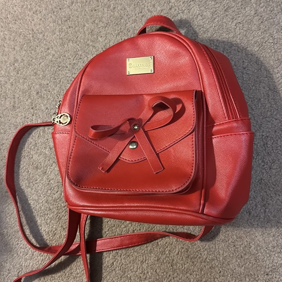 Red mini backpack - Picture 3 of 4